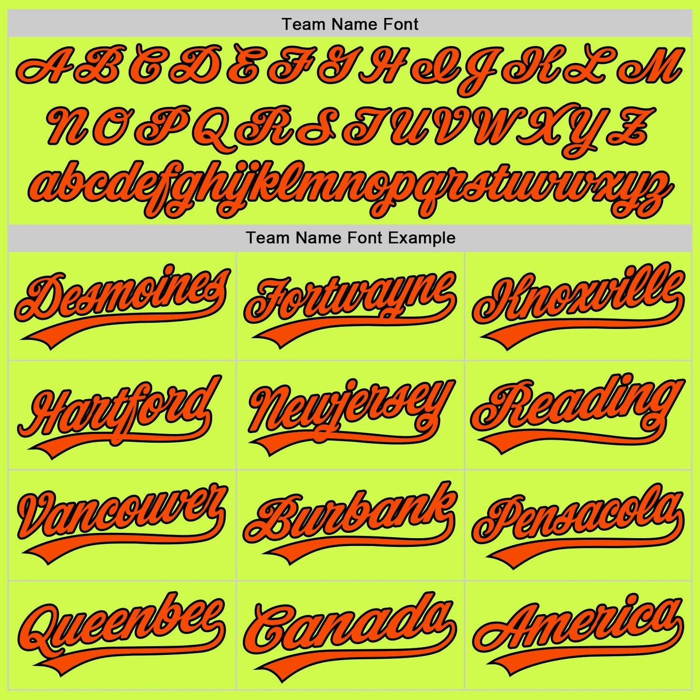 Custom Neon Green Orange-Black Authentic Throwback Baseball Jersey baseball jersey product view 4