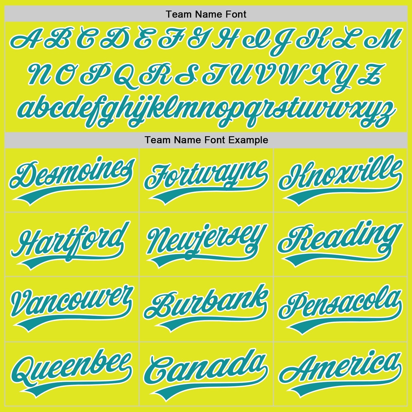 Custom Neon Yellow Teal-White Authentic Baseball Jersey baseball jersey product view 4