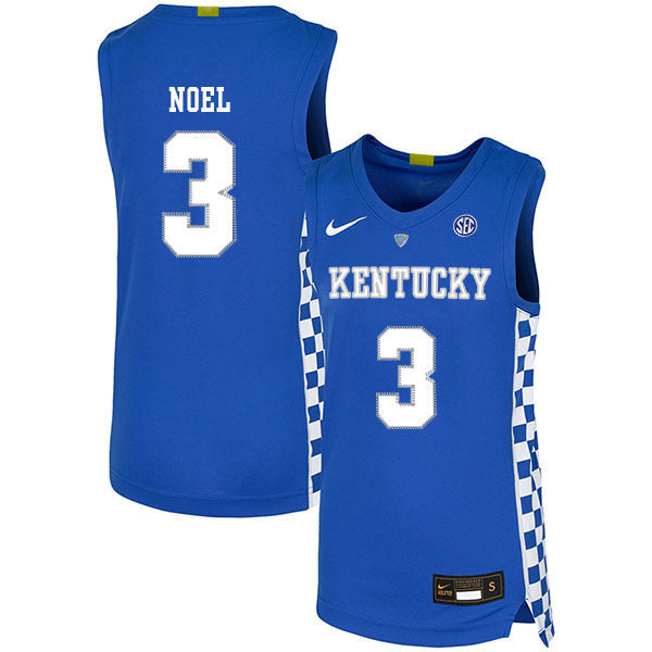Nerlens Noel 3 Blue College Football Jersey football jersey product view 1