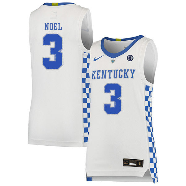 Nerlens Noel 3 White College Football Jersey football jersey product view 1