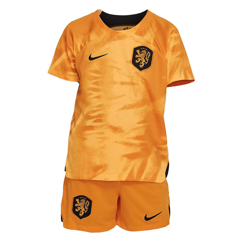 Netherlands Kids 2022 Home Soccer Kit Soccer Jersey sports jersey product view 1