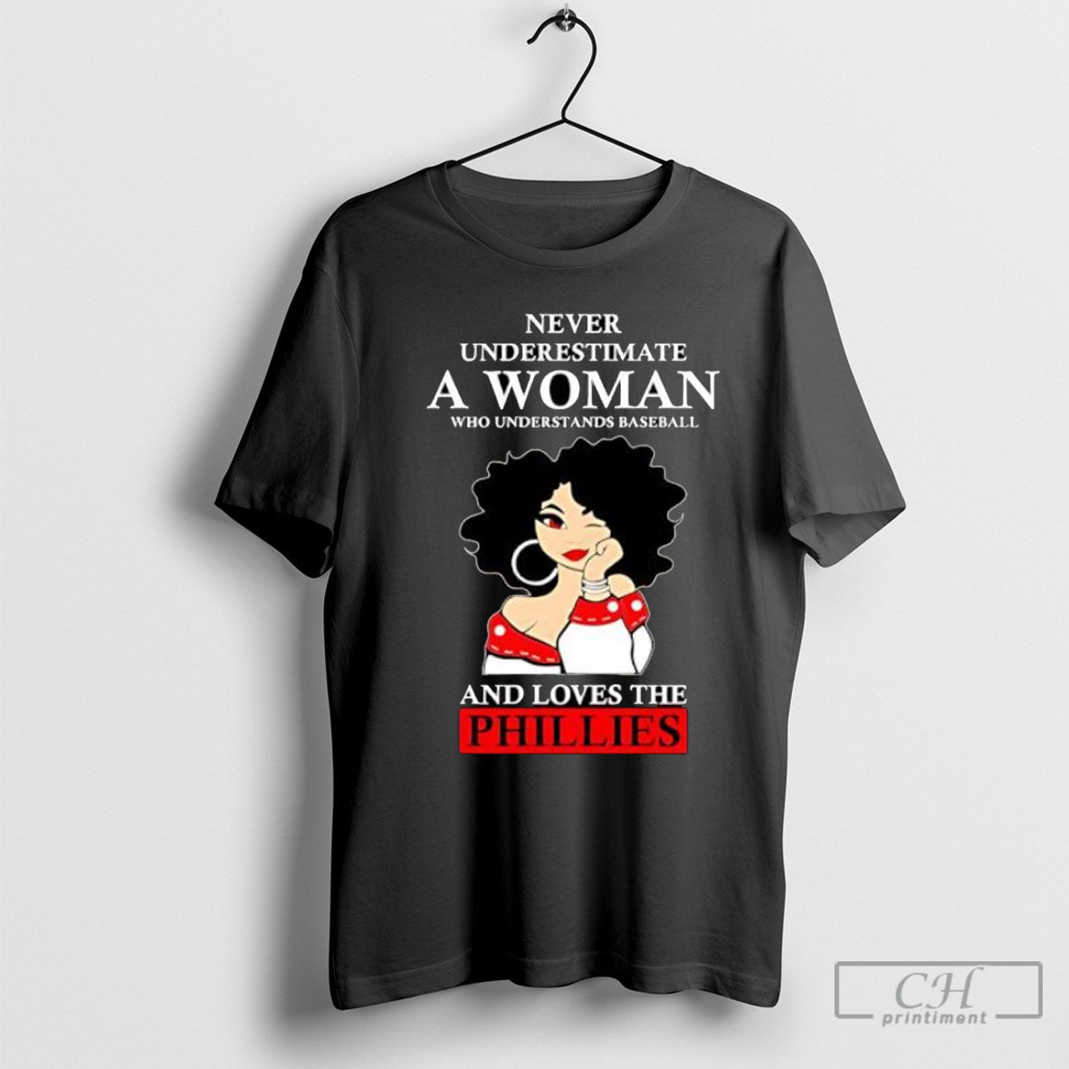 Never Underestimate A Woman Who Understands Baseball And Loves The Phillies Shirt Unisex T-shirt, Sweatshirt, Hoodie, Long Sleeve Tee - T-Shirt, Sweatshirt, Hoodie
