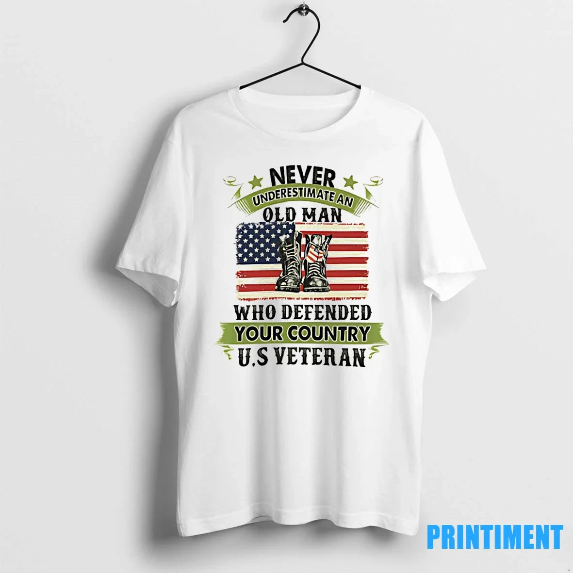 Never Underestimate An Old Man Who Defended Your Country Us Veteran Tshirts Sweater Unisex T-shirt, Sweatshirt, Hoodie, Long Sleeve Tee - T-Shirt, Sweatshirt, Hoodie