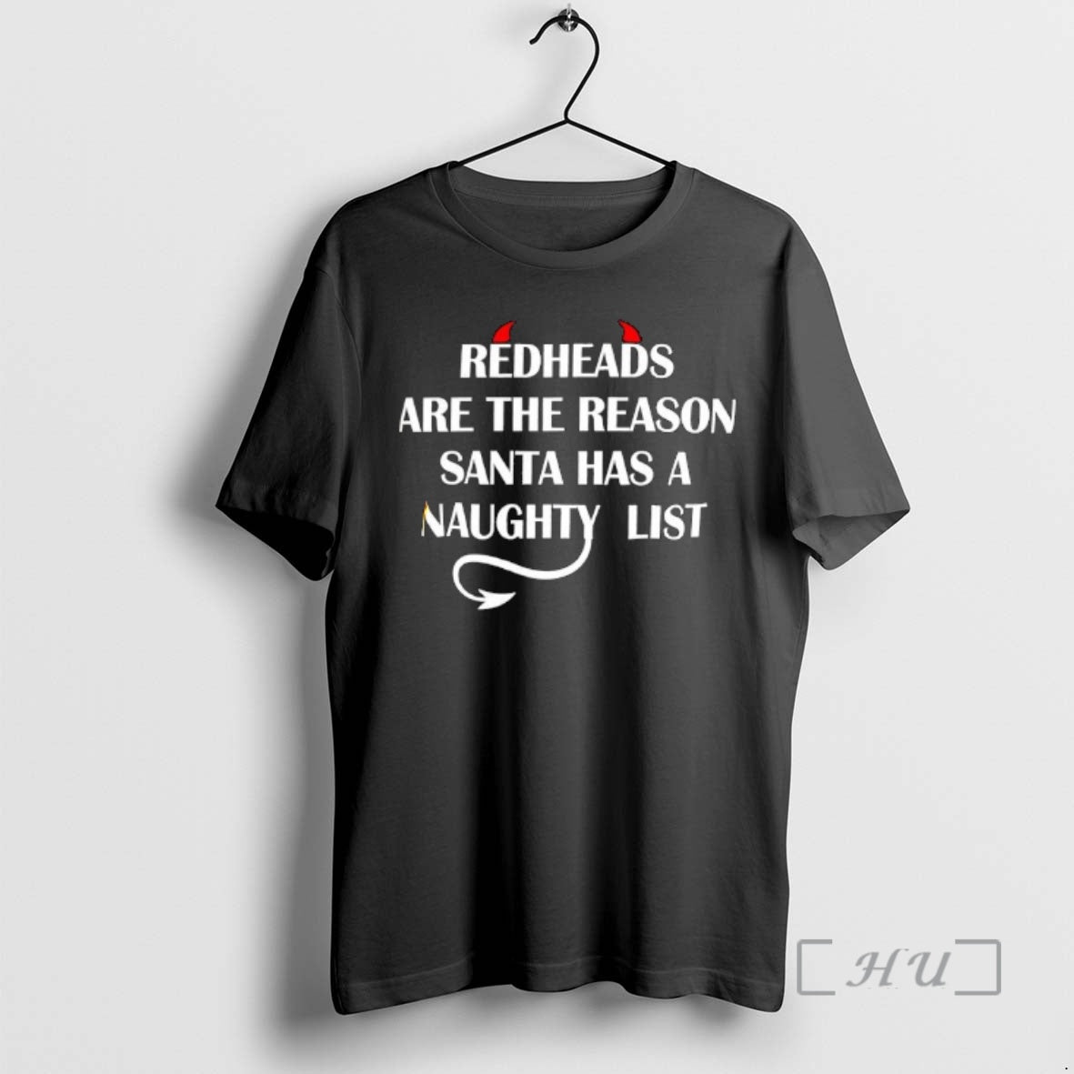 New Devil Horn Redheads Are The Reason Santa Has A Naughty List Premium T Shirts - T-Shirt, Sweatshirt, Hoodie