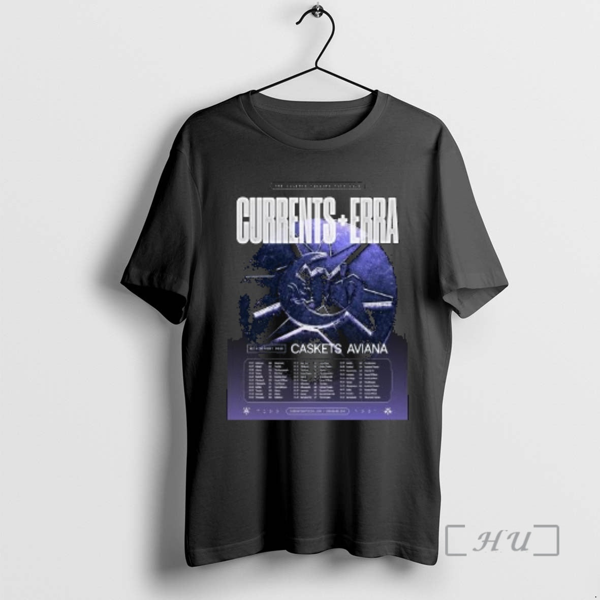 New Erra Band And Currents The Silence Follows Tour 2026 Schedule Tour Dates Circle Black - T-Shirt, Sweatshirt, Hoodie