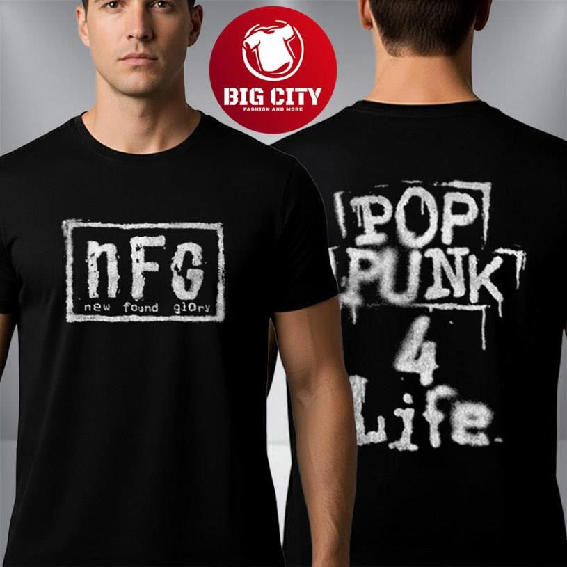 New Found Glory Pop Punk 4 Life Two Sided Shirt Unisex T-shirt, Sweatshirt, Hoodie, Long Sleeve Tee - T-Shirt, Sweatshirt, Hoodie