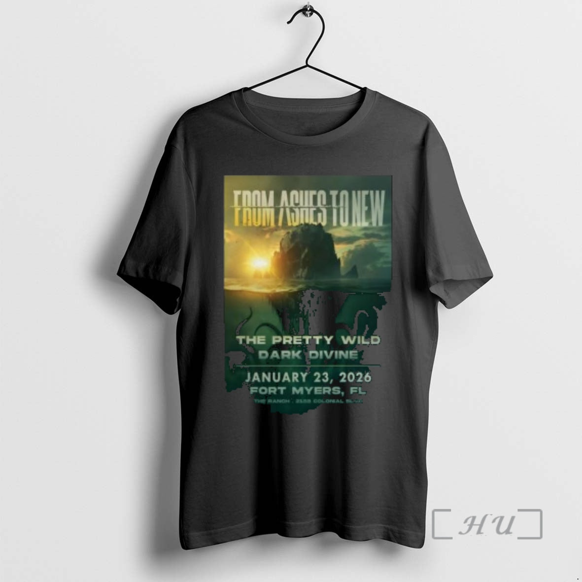 New From Ashes To New The Ranch Concert Hall And Saloon In Fort Myers Fl - T-Shirt, Sweatshirt, Hoodie