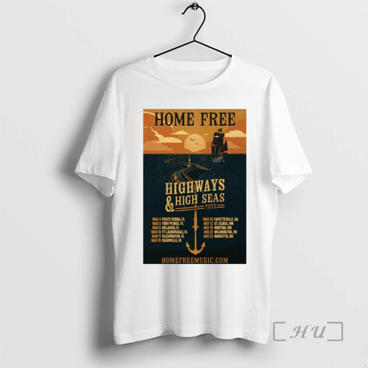 New Home Free Highways High Seas 2026 Tour - T-Shirt, Sweatshirt, Hoodie