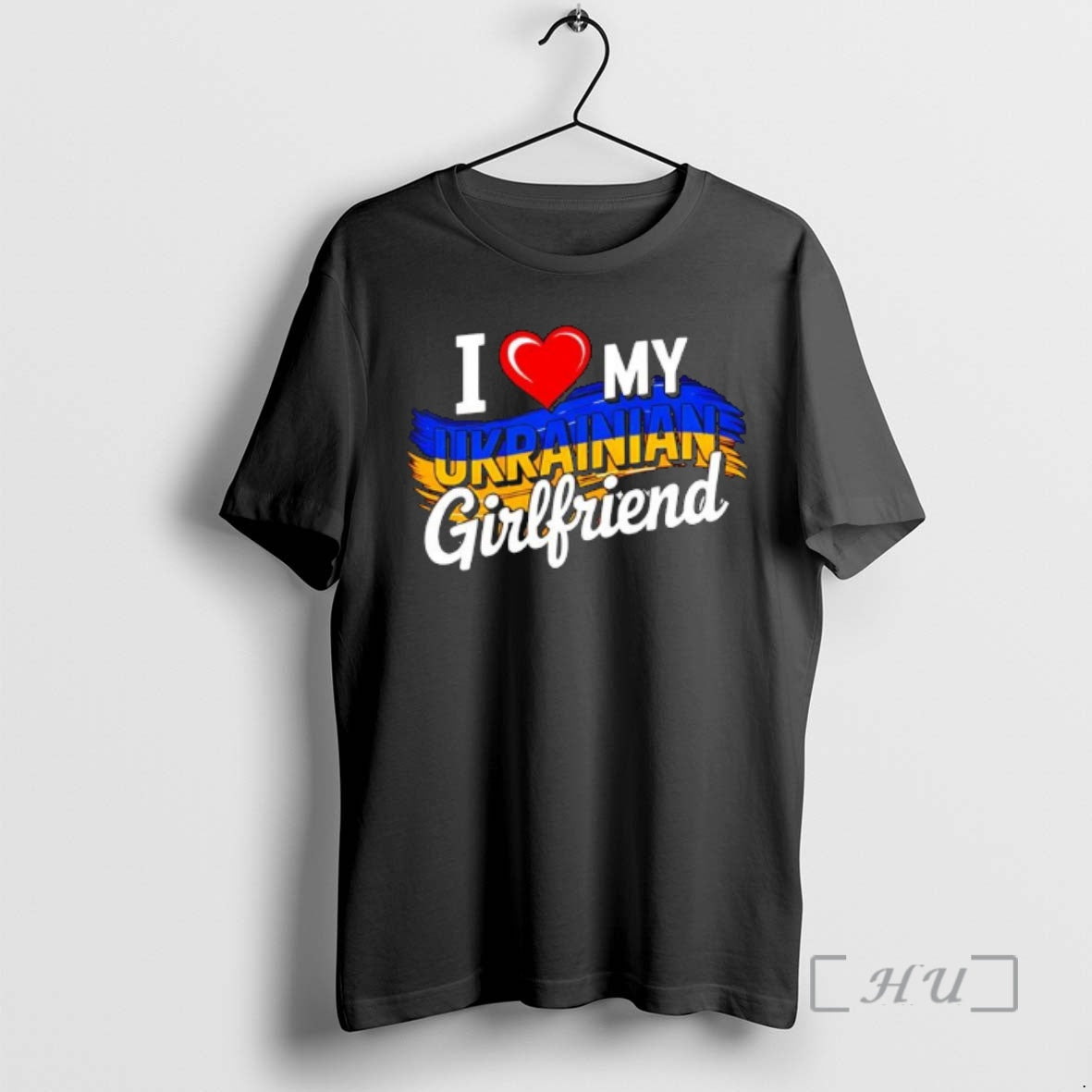 New I Love My Ukrainian Girlfriend In Heart - T-Shirt, Sweatshirt, Hoodie