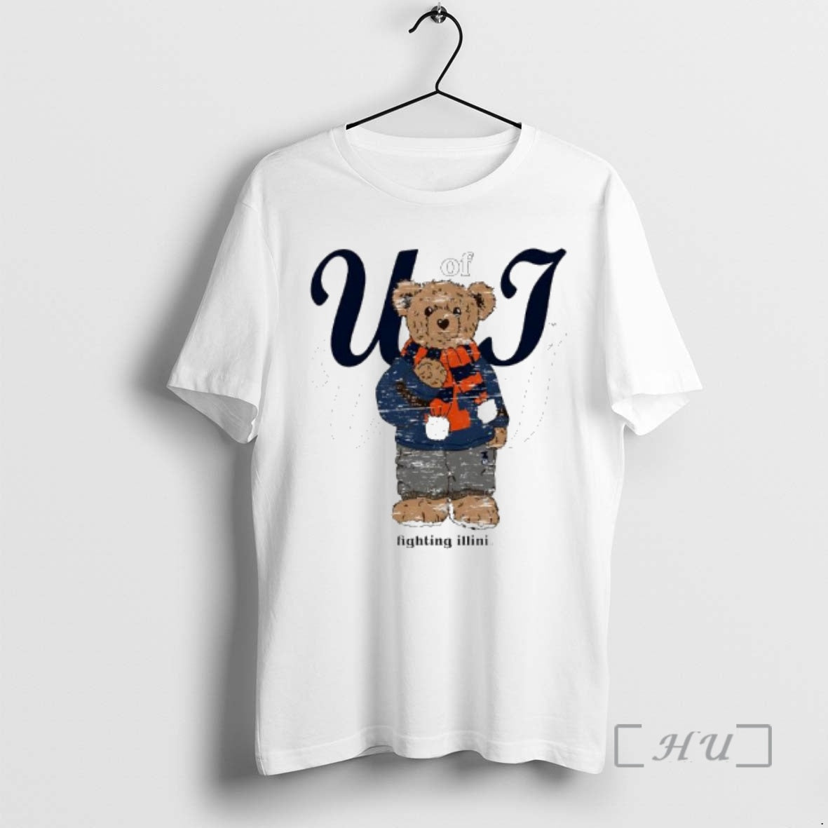 New Illinois Fighting Illini Of Tan Cozy Bear - T-Shirt, Sweatshirt, Hoodie