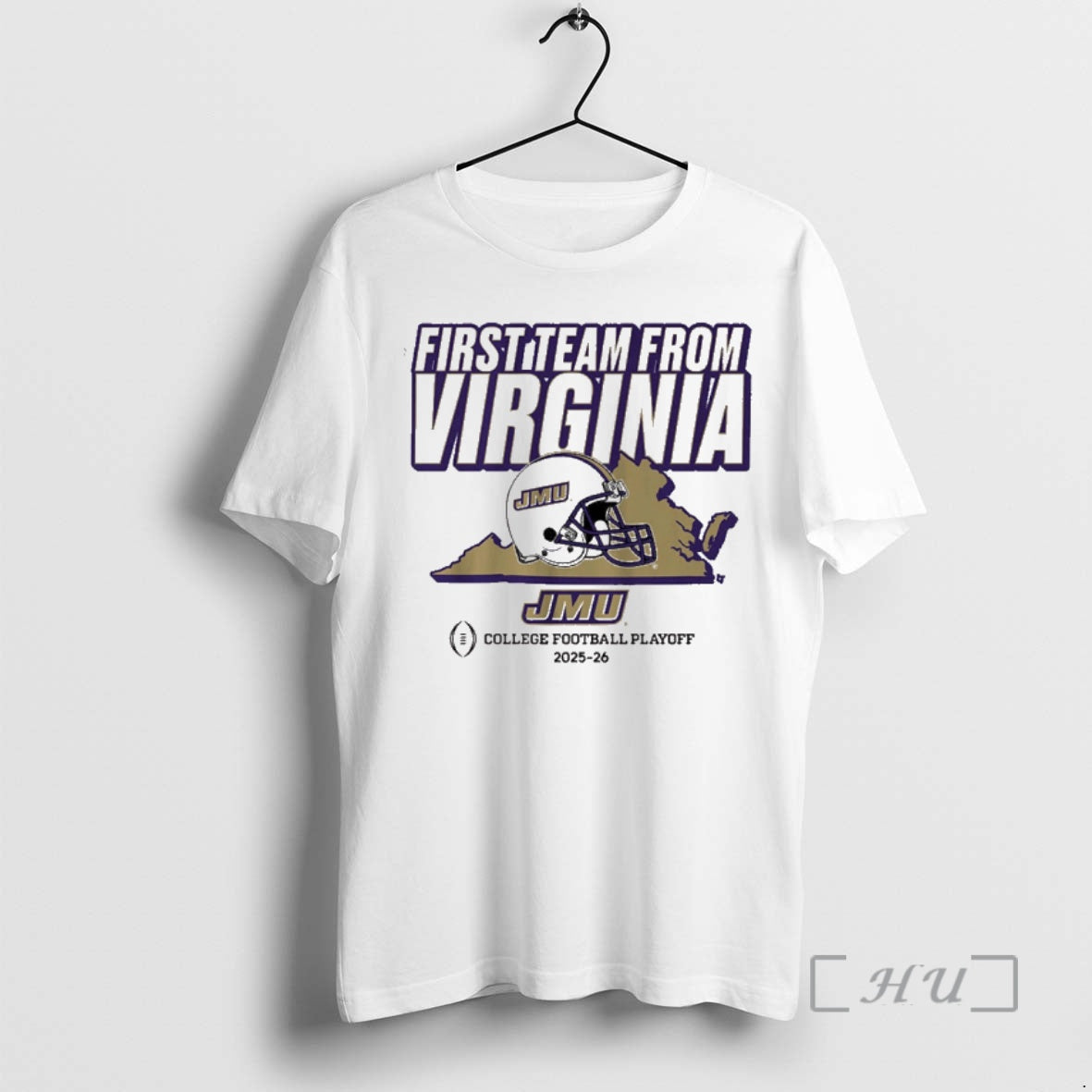 New Jmu James Madison Dukes Football 2025 26 Cfps First Team From Virginia Premium - T-Shirt, Sweatshirt, Hoodie