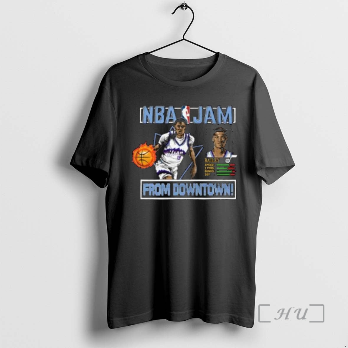 New Jazz Ace Bailey Nba Jam From Downtown Circle Black - T-Shirt, Sweatshirt, Hoodie