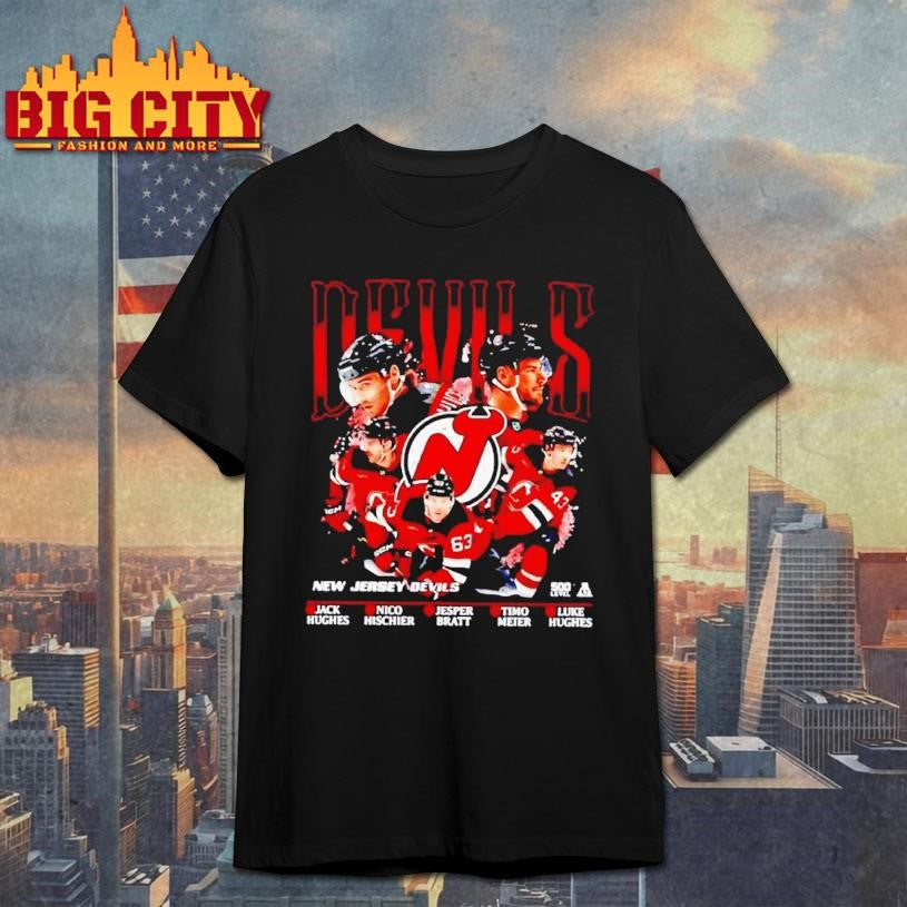 New Jersey Devils Hockey 5 Stars Jack Nico Jesper Timo Luke NHL Shirt Unisex T-shirt, Sweatshirt, Hoodie, Long Sleeve Tee - T-Shirt, Sweatshirt, Hoodie