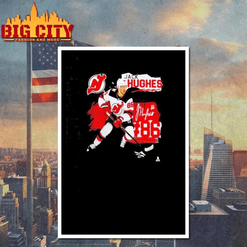 New Jersey Devils Jack Hughes Fresh Ice Shirt hockey jersey product view 4
