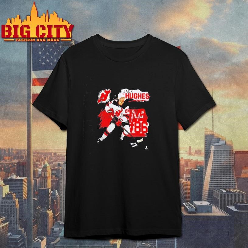 New Jersey Devils Jack Hughes Fresh Ice Shirt hockey jersey product view 1