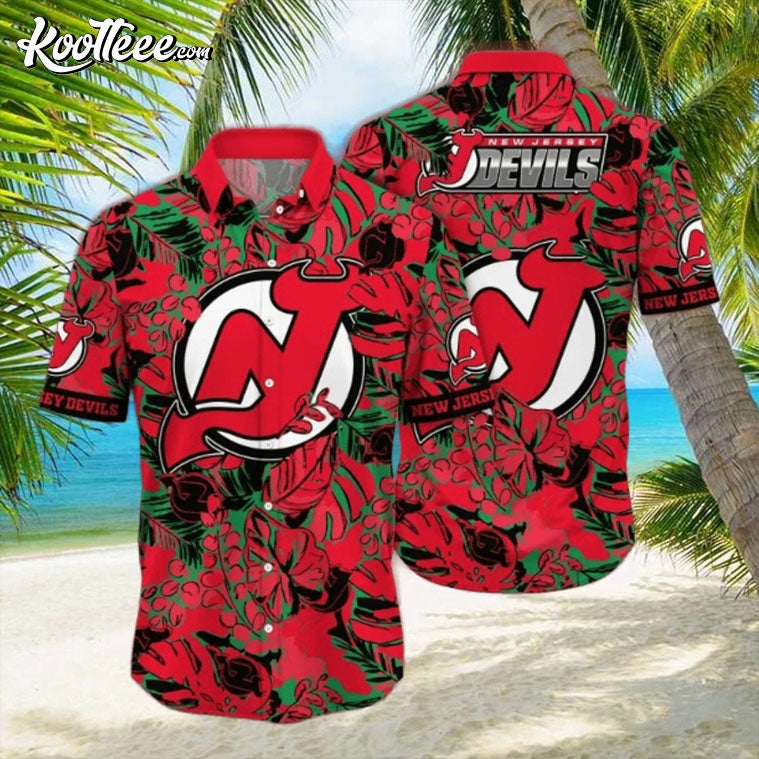 New Jersey Devils NHL Hawaiian Shirt hockey jersey product view 1
