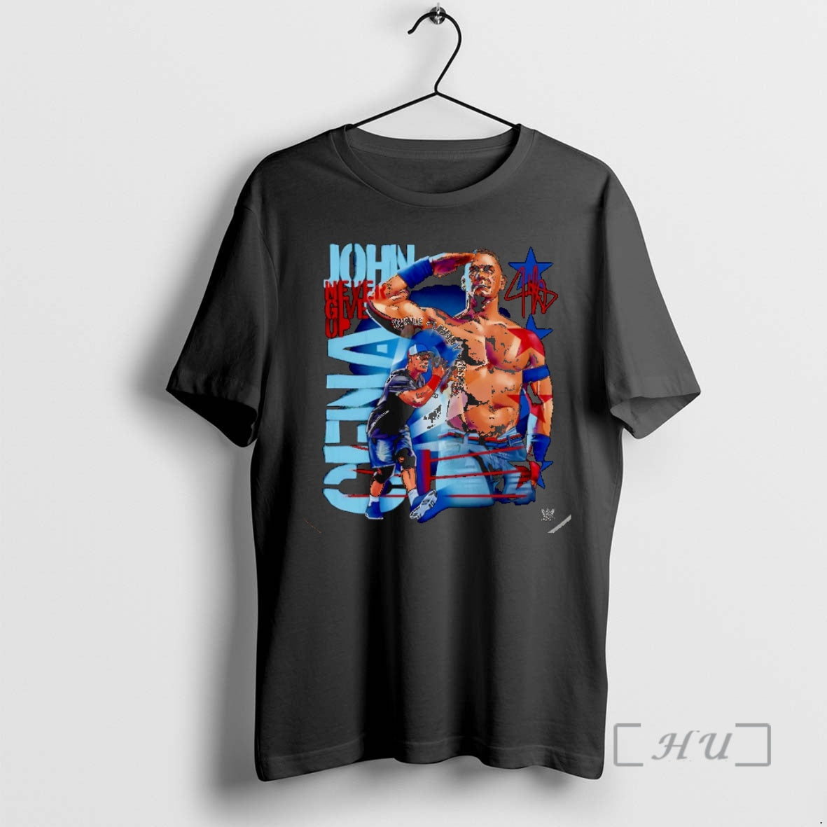 New John Cena Never Give Up Salute Signature Christmas - T-Shirt, Sweatshirt, Hoodie