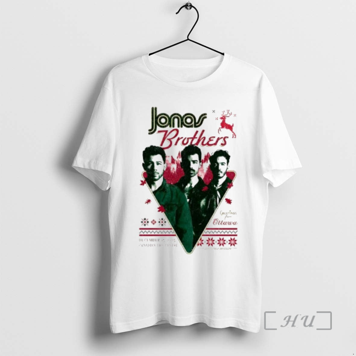New Jonas Brothers Greetings From Ottarva December 15th 2025 Canadian Tire Centre Premium T Shirts - T-Shirt, Sweatshirt, Hoodie