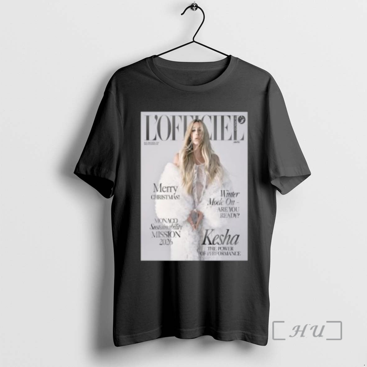 New Kesha The Power Of Performance On Lofficiel Monaco Winter Issue Monaco Sustainability Mission 2026 - T-Shirt, Sweatshirt, Hoodie