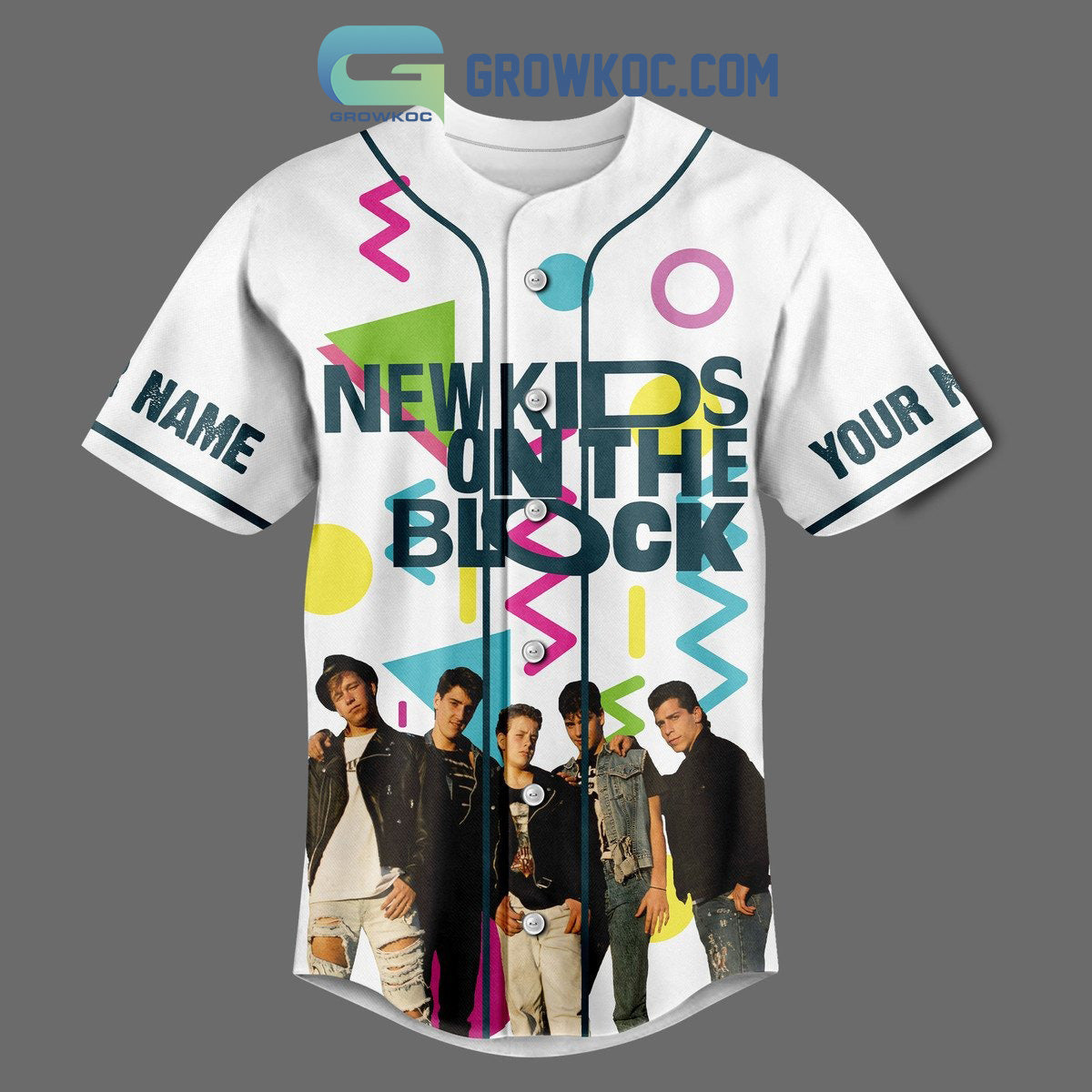 New Kids On The Block I’m Not Old I’m Vintage Personalized Baseball Jersey baseball jersey product view 2