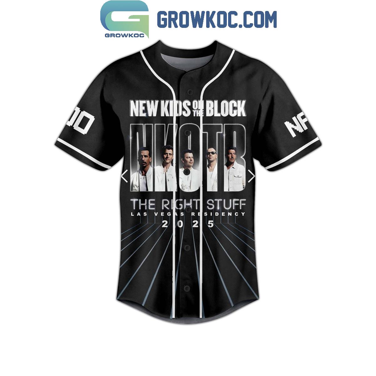 New Kids On The Block The Right Stuff 2025 Personalized Baseball Jersey baseball jersey product view 2