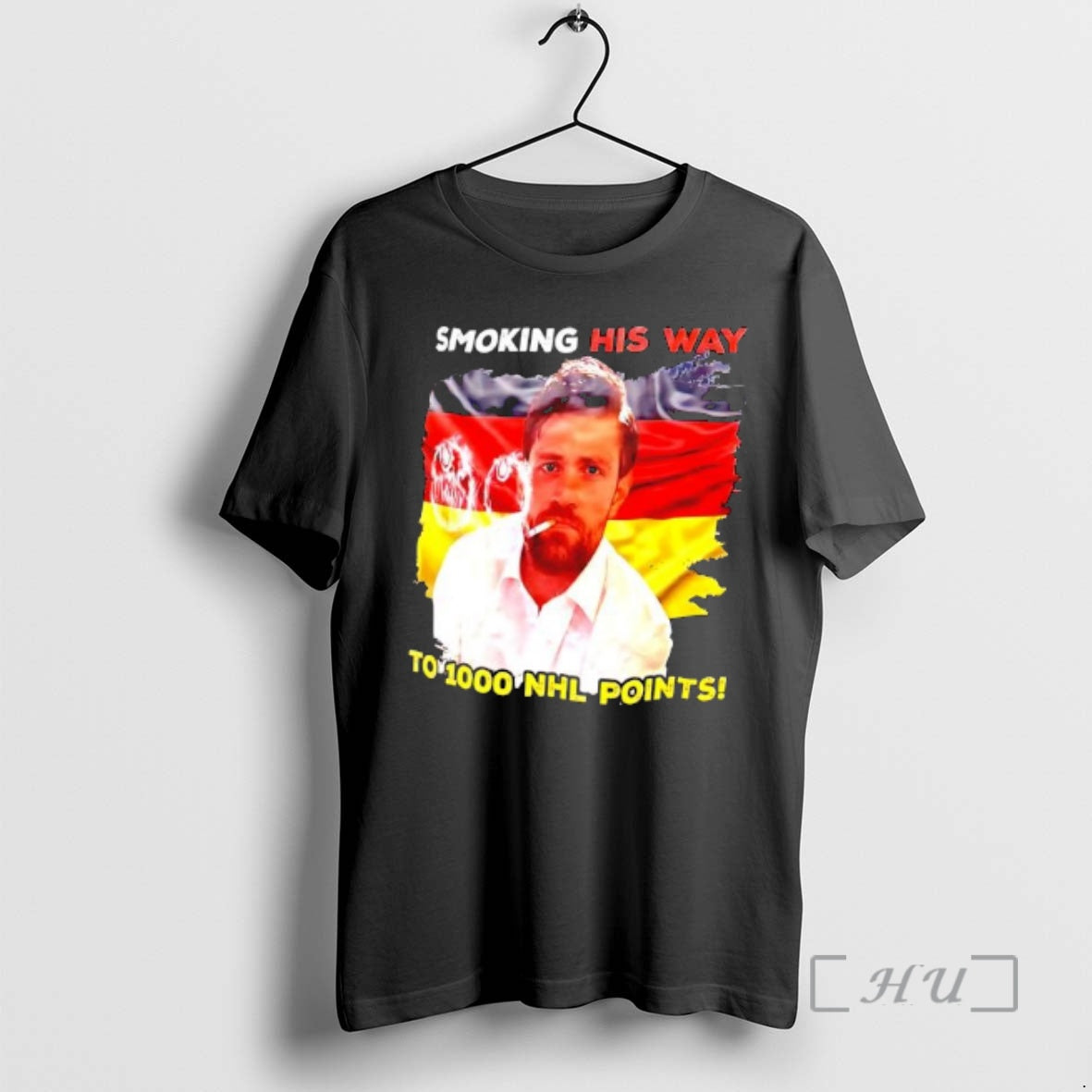 New Leon Draisaitl Smoking His Way To 1000 Nhl Points - T-Shirt, Sweatshirt, Hoodie