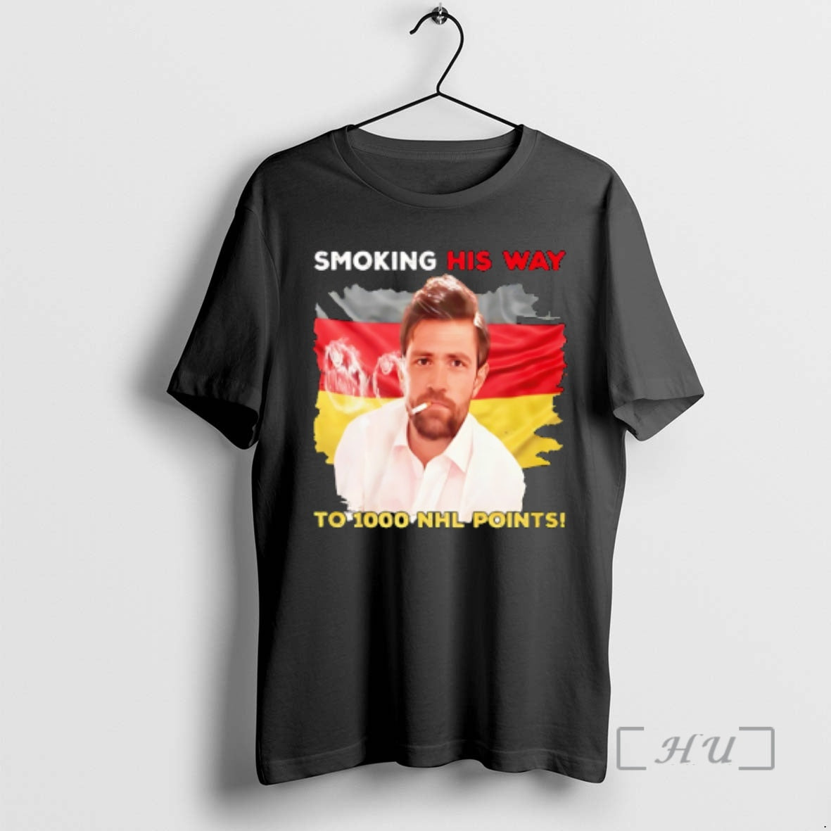 New Leon Draisaitl Smocking His Way To 1000 Points - T-Shirt, Sweatshirt, Hoodie
