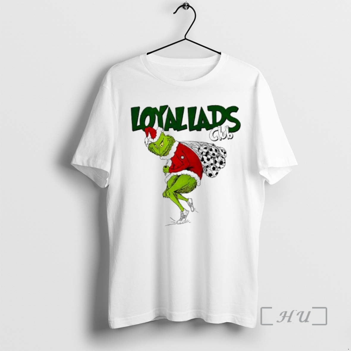 New Loyal Lads Club Grinch Carrying Soccer Balls - T-Shirt, Sweatshirt, Hoodie