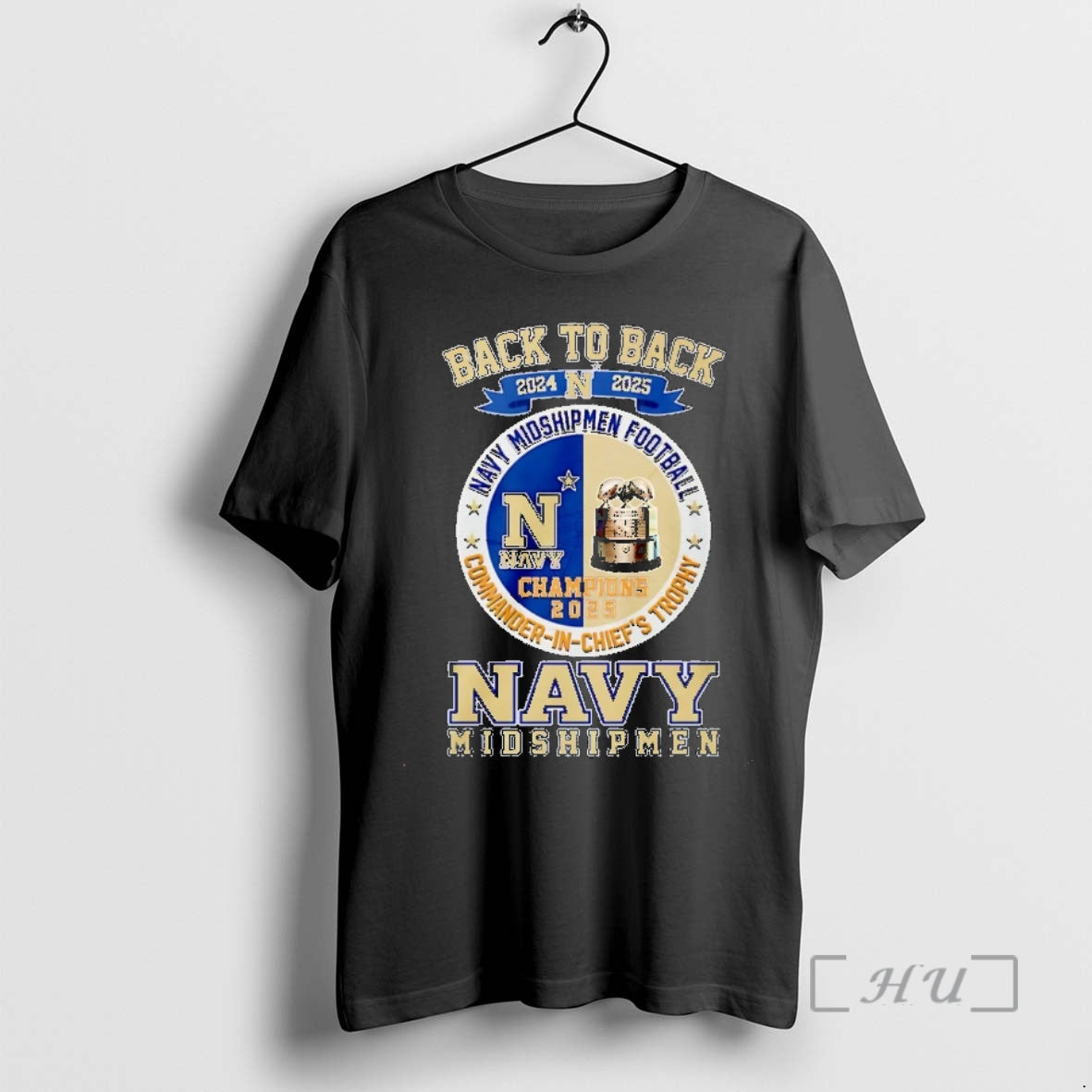New Navy Midshipmen 2025 Commander In Chiefs Trophy Champions Back To Back Christmas Premium - T-Shirt, Sweatshirt, Hoodie