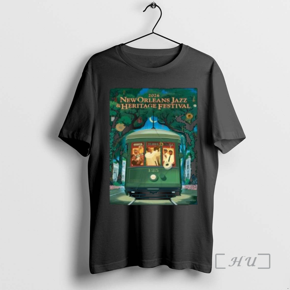 New New Orleans Jazz And Heritage Festival 2026 125th Anniversary Of Louis Armstrong 125th Streetcar - T-Shirt, Sweatshirt, Hoodie