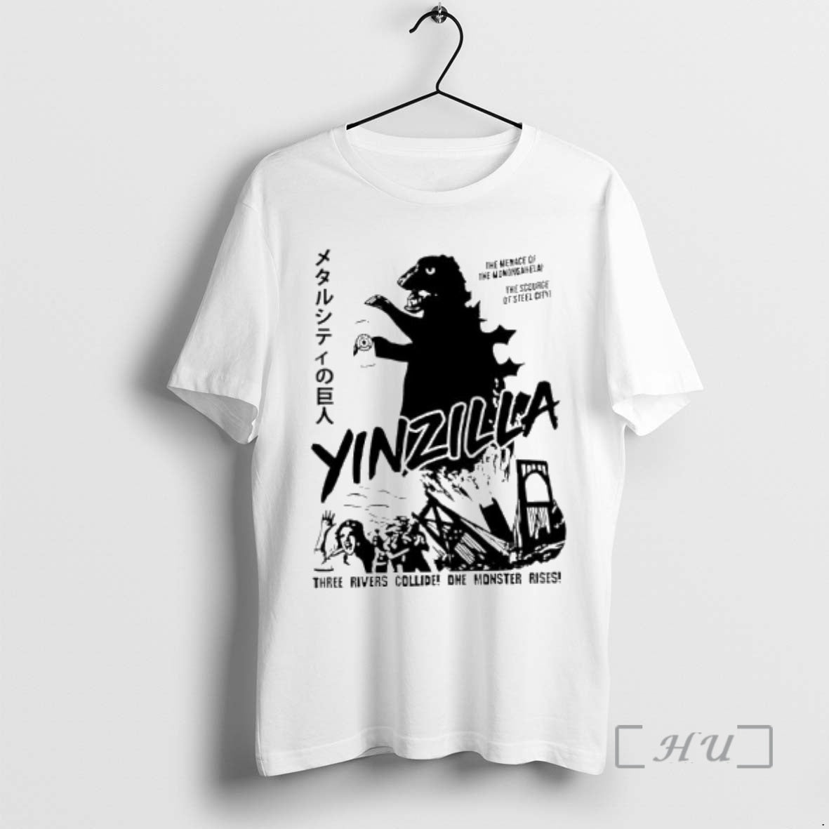New Pittsburgh Gold Yinzilla Three Rivers Collide One Monster Rises - T-Shirt, Sweatshirt, Hoodie
