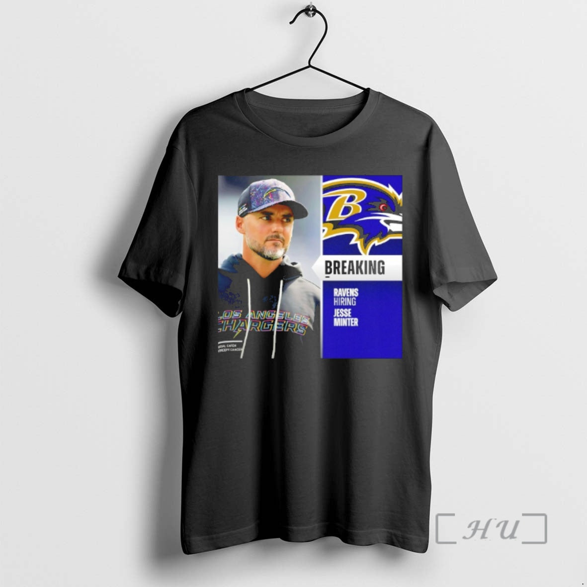 New Ravens Hire Chargers Dc Jesse Minter As Next Head Coach Premium T Shirts Sweater - T-Shirt, Sweatshirt, Hoodie
