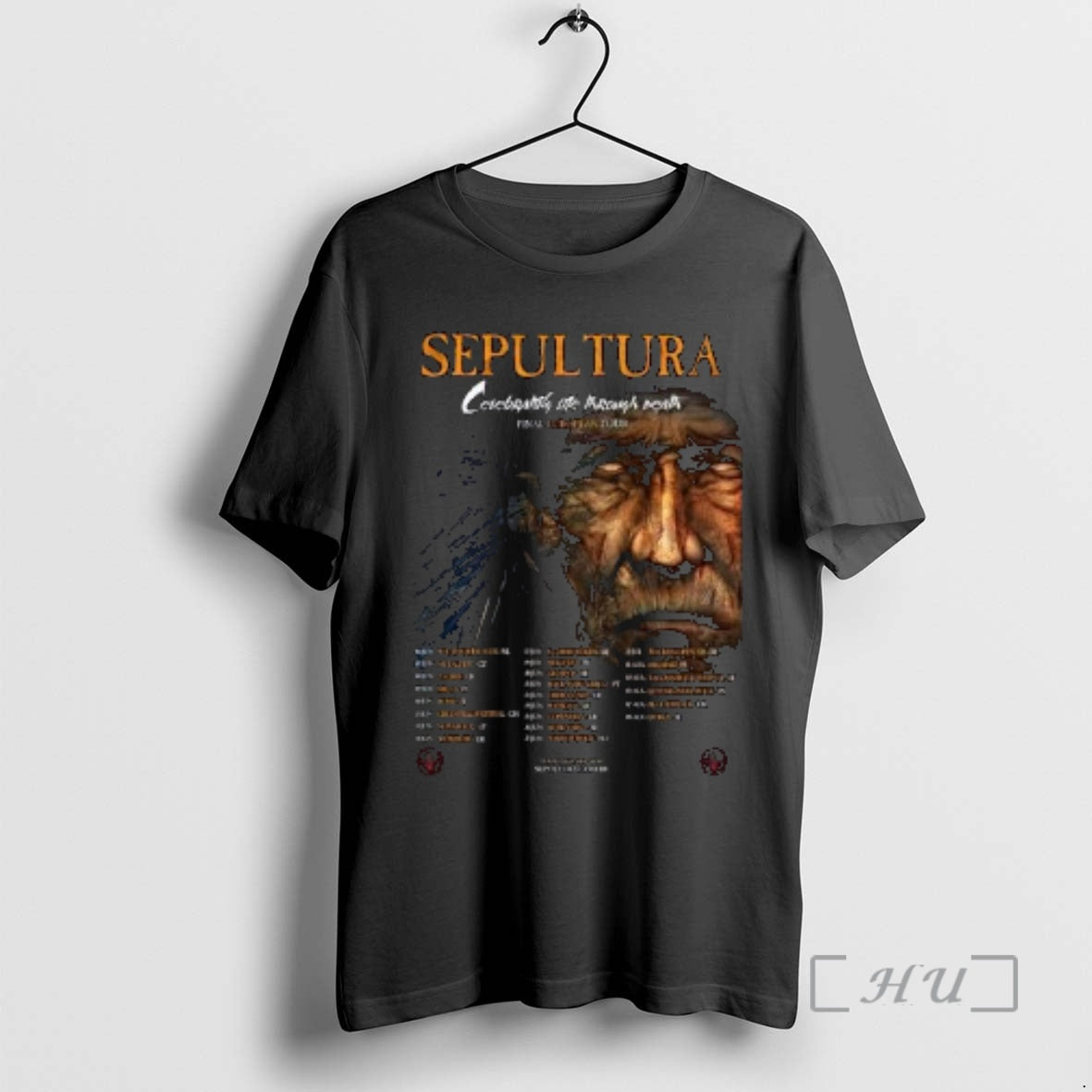 New Sepultura Celebrating Life Through Death Final European Tour 2026 Schedule Tour Dates Circle Black - T-Shirt, Sweatshirt, Hoodie