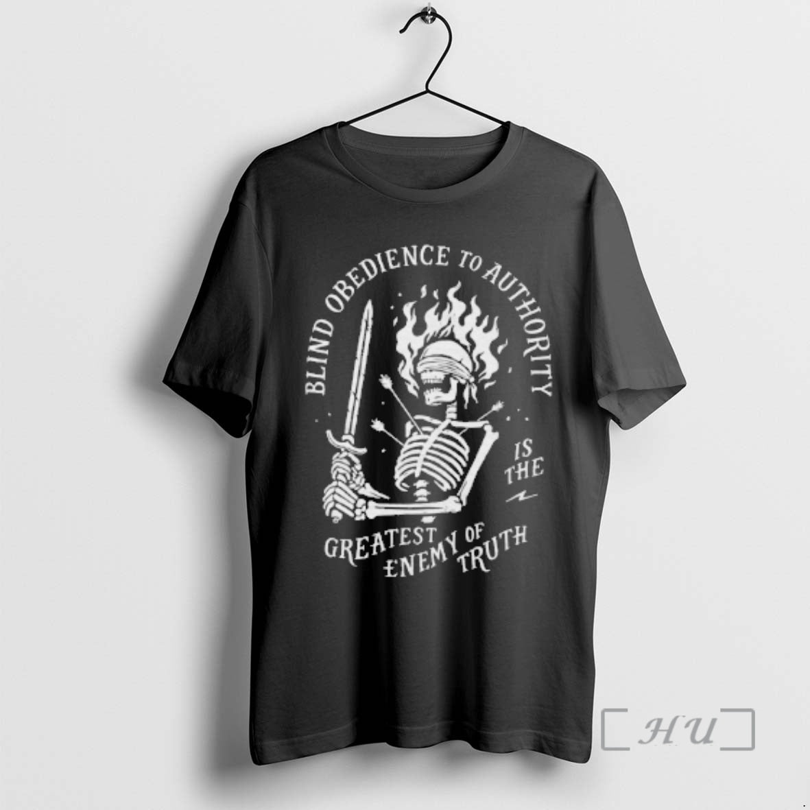 New Skeleton Blind Obedience To Authority Is The Greatest Enemy Of Truth Premium T Shirts - T-Shirt, Sweatshirt, Hoodie