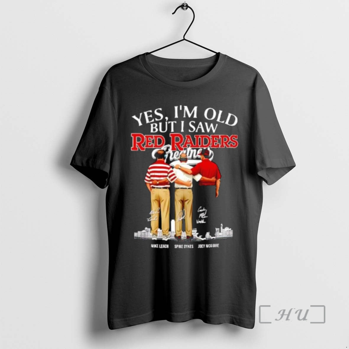 New Texas Tech Red Raiders Coaches Yes Im Old But I Saw Greatness Signatures Premium - T-Shirt, Sweatshirt, Hoodie