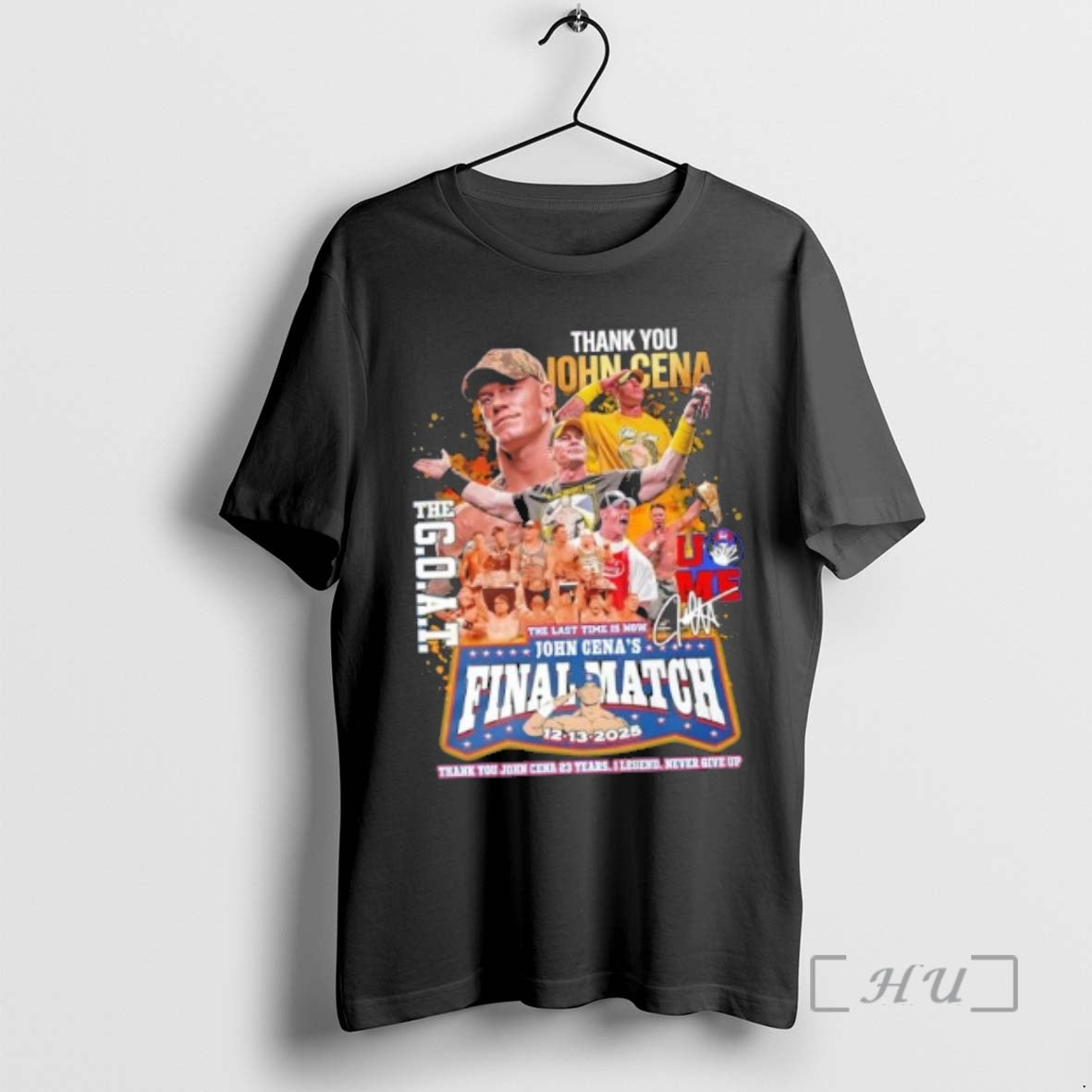 New Thank You John Cena The Goat Final Match 12 13 2025 23 Years - T-Shirt, Sweatshirt, Hoodie