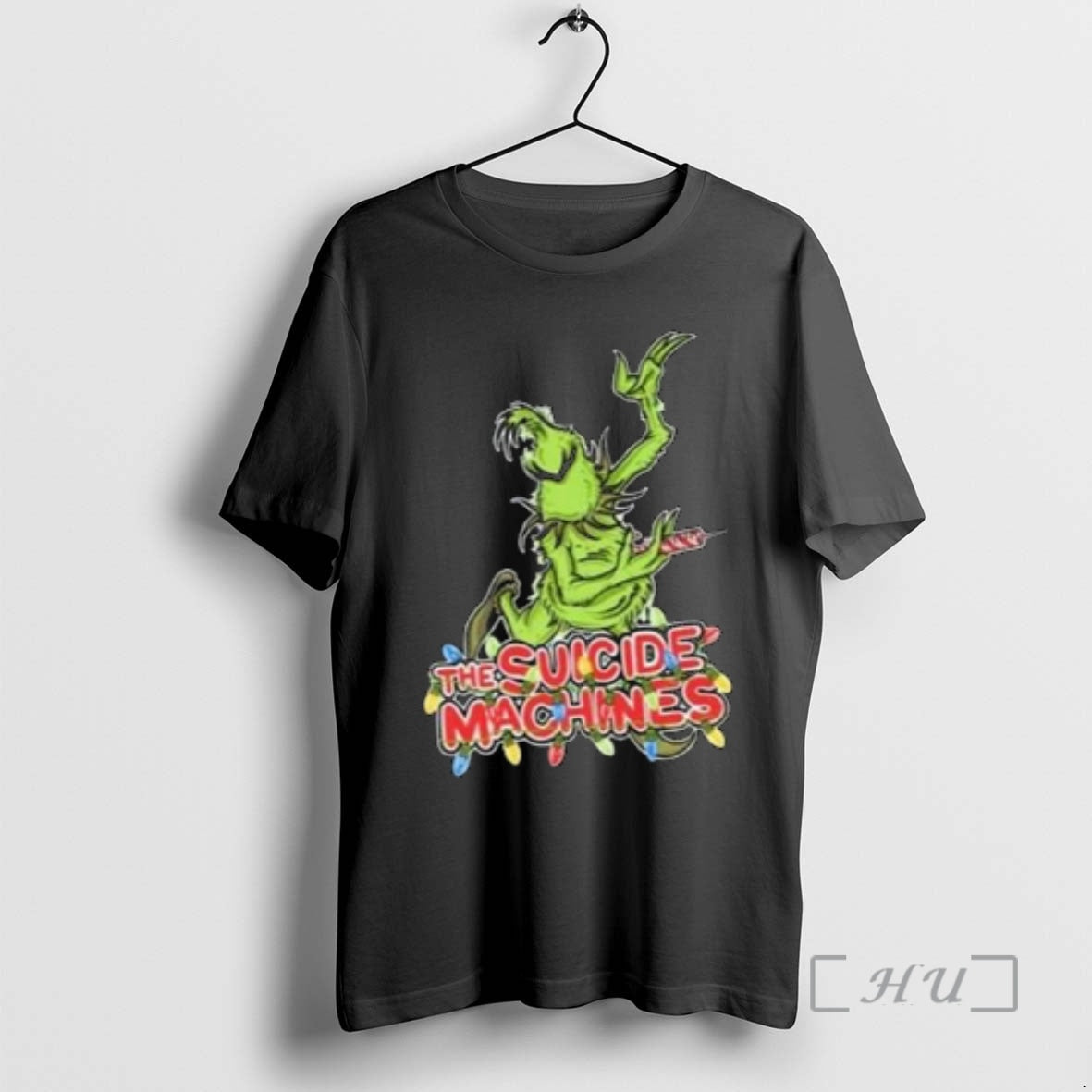 New The Suicide Machines Grinch Merry Christmas Circle Black - T-Shirt, Sweatshirt, Hoodie