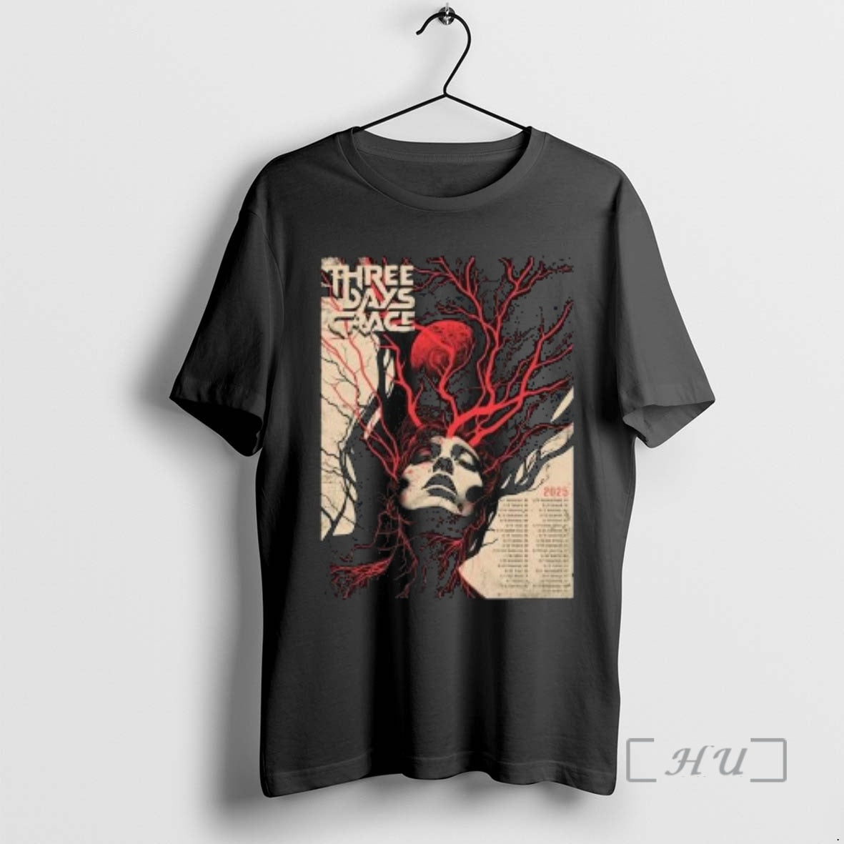 New Three Days Grace Alienation 2025 Tour Circle Black - T-Shirt, Sweatshirt, Hoodie