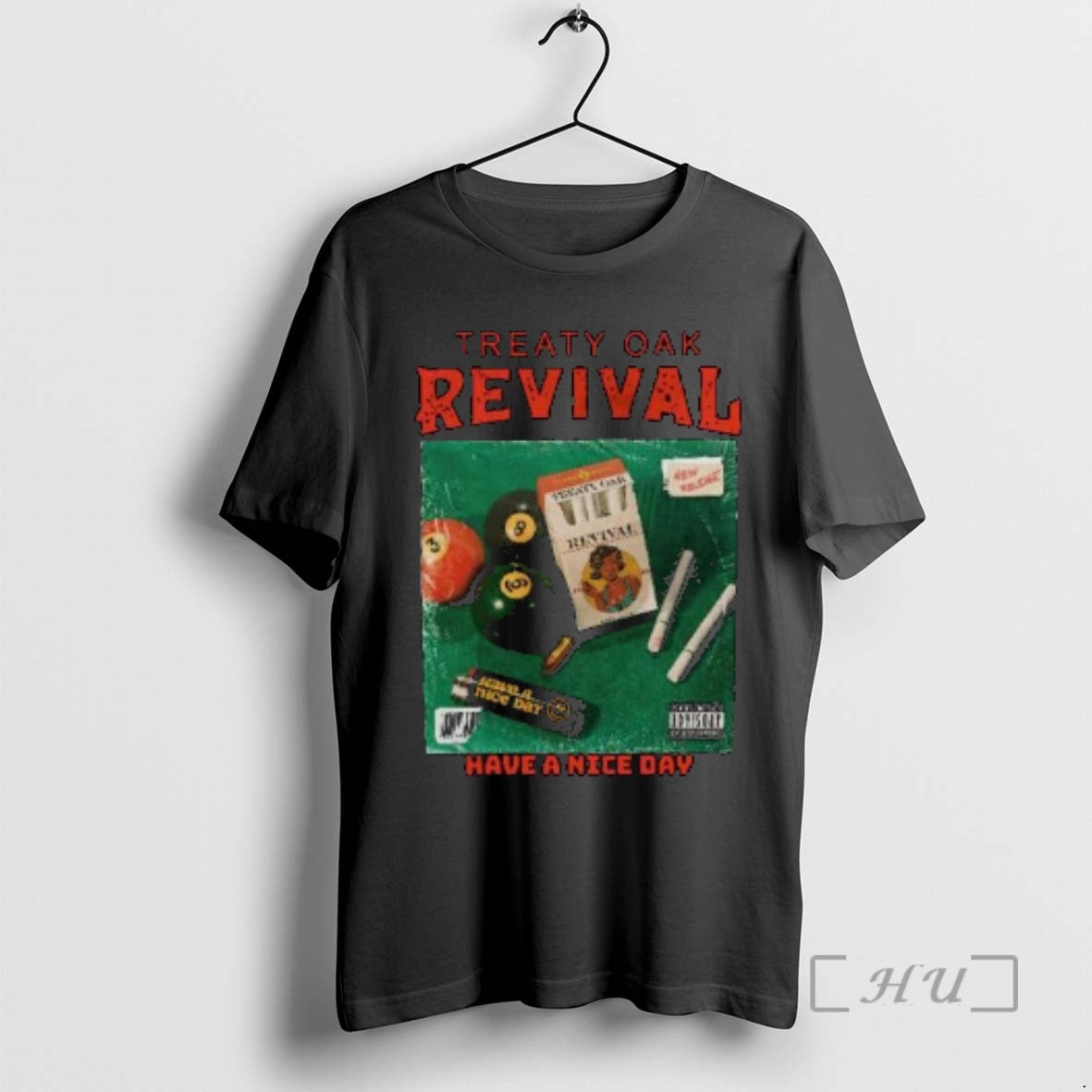New Treaty Oak Revival Have A Nice Day Circle Black - T-Shirt, Sweatshirt, Hoodie
