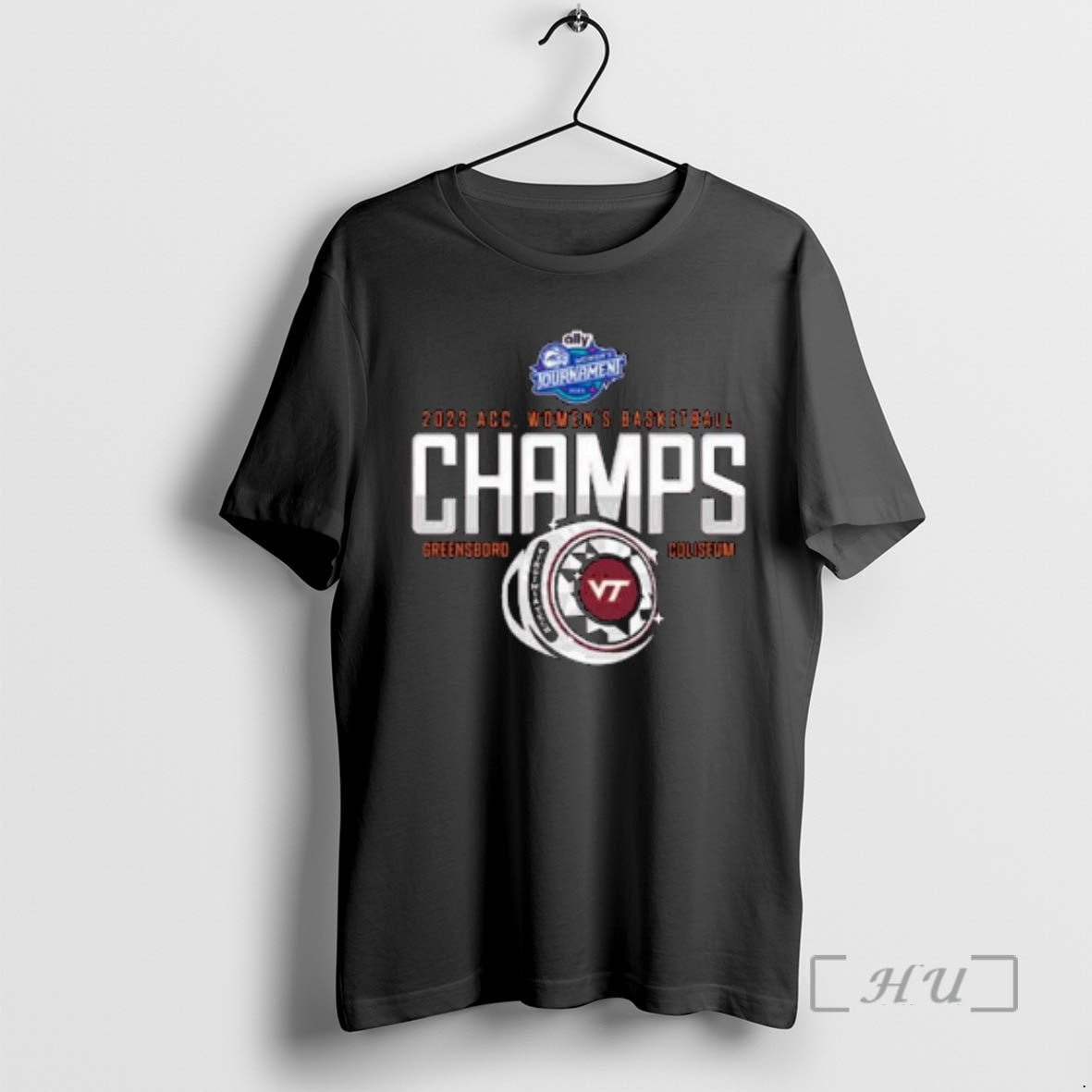 New Virginia Tech Hokies 2023 Acc Womens Basketball Champions Circle Black Premium T Shirts Sweater - T-Shirt, Sweatshirt, Hoodie