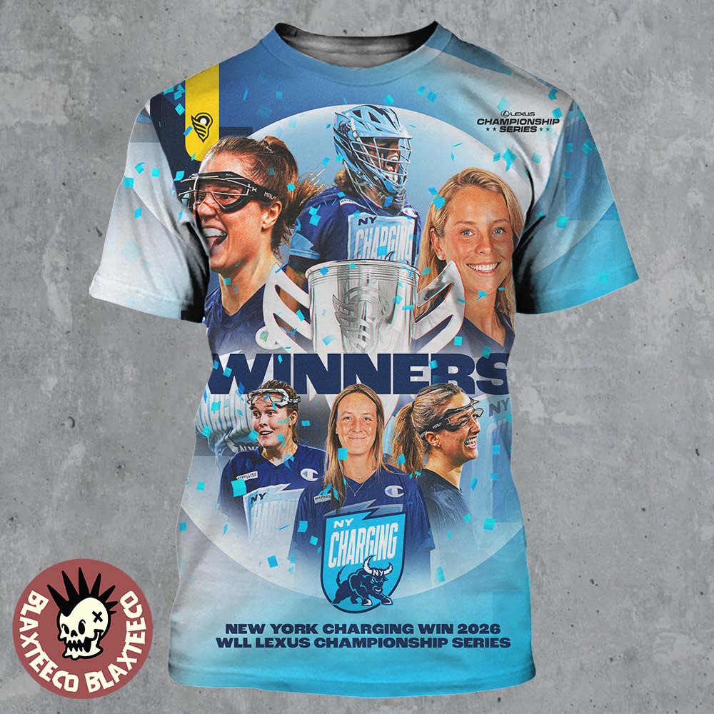 New York Charging Womens Lacrosse 2026 WLL Lexus Championship Series Winners All Over Print Shirt - T-Shirt, Sweatshirt, Hoodie
