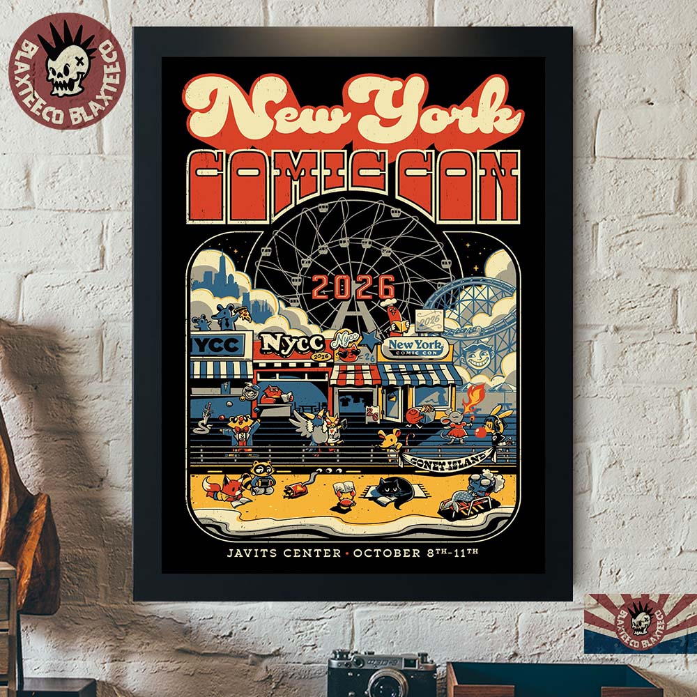 New York Comic Con 2026 Coney Island At Javits Center From October 8 To 11 2026 Home Decor Poster Canvas - T-Shirt, Sweatshirt, Hoodie