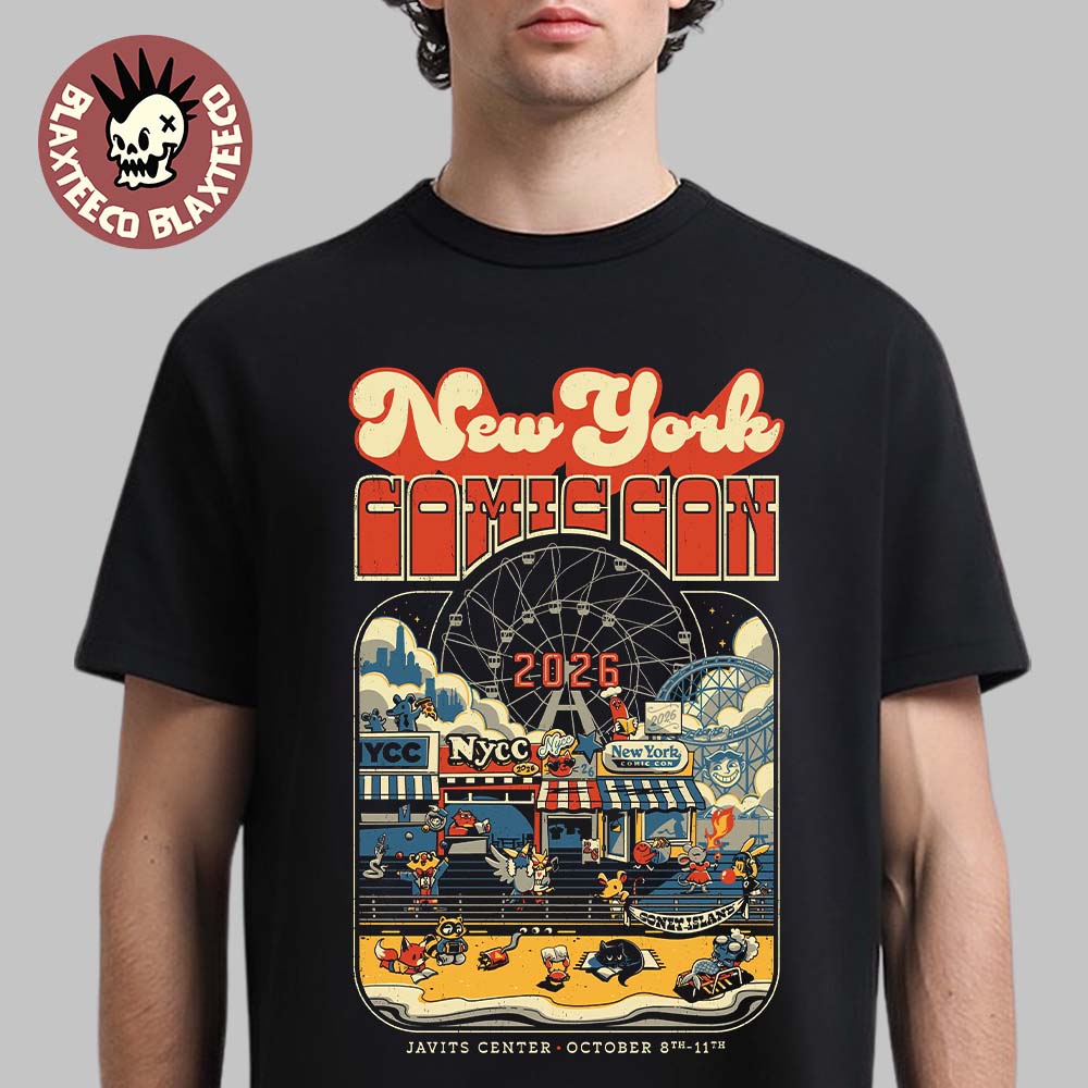 New York Comic Con 2026 Coney Island At Javits Center From October 8 To 11 2026 T-Shirt Unisex T-shirt, Sweatshirt, Hoodie, Long Sleeve Tee - T-Shirt, Sweatshirt, Hoodie