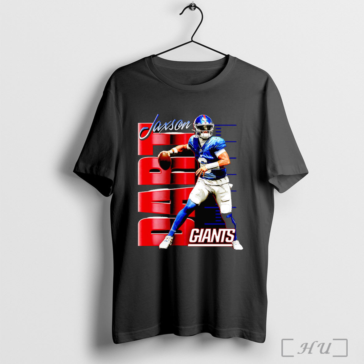 New York Giants Jaxson Dart Celebration T Shirt Unisex T-shirt, Sweatshirt, Hoodie, Long Sleeve Tee - T-Shirt, Sweatshirt, Hoodie