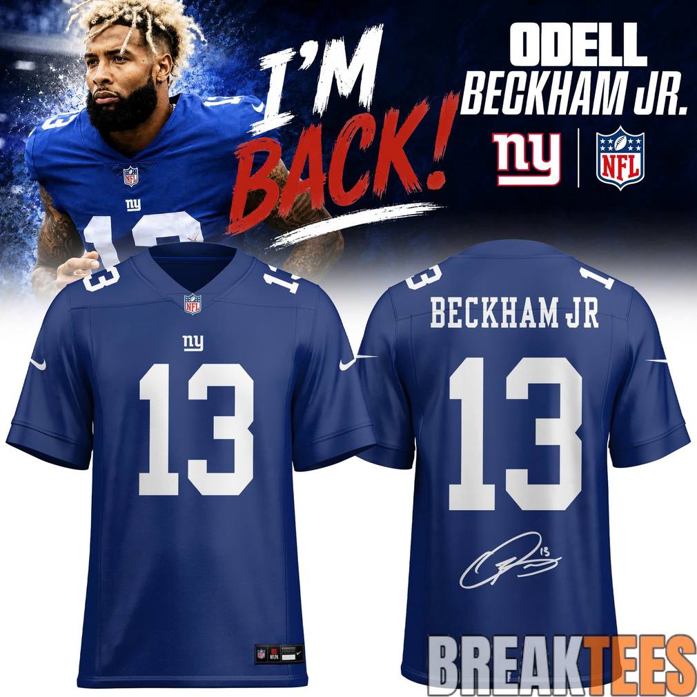 New York Giants Odell Beckham Jr. 13 Limited Edition Jersey Unisex T-shirt, Sweatshirt, Hoodie, Long Sleeve Tee - T-Shirt, Sweatshirt, Hoodie