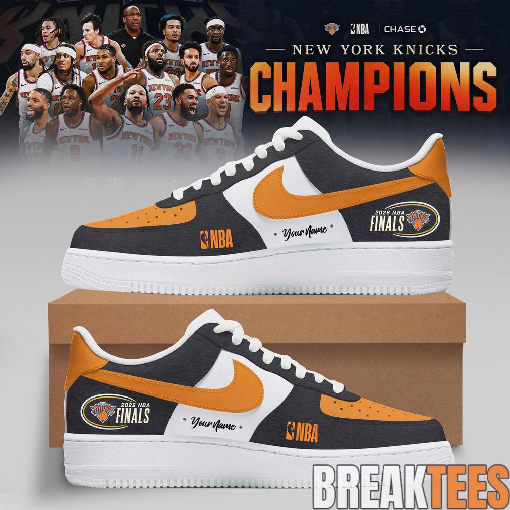 New York Knick 2026 Eastern Conference Champions Limited AF1 Shoes Unisex T-shirt, Sweatshirt, Hoodie, Long Sleeve Tee - T-Shirt, Sweatshirt, Hoodie