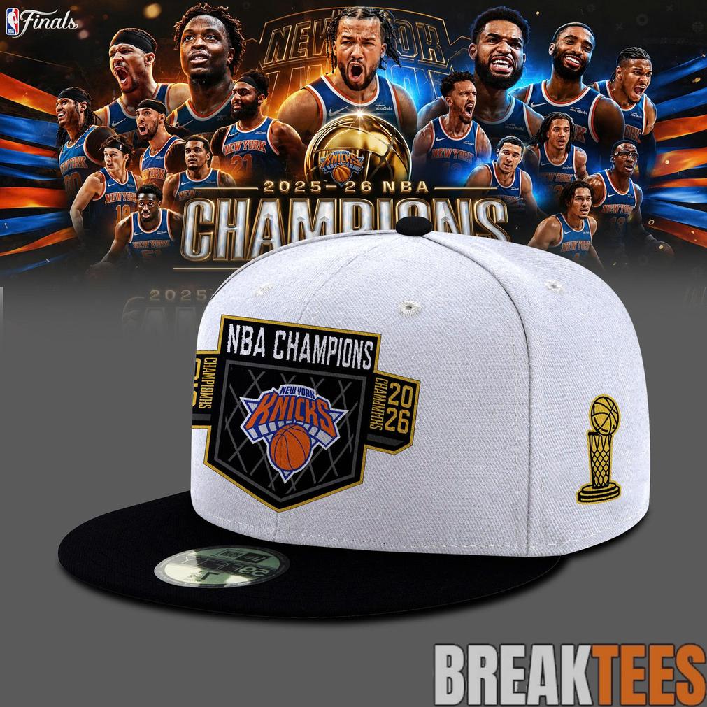 New York Knick 2026 NBA Champions Cap Unisex T-shirt, Sweatshirt, Hoodie, Long Sleeve Tee - T-Shirt, Sweatshirt, Hoodie