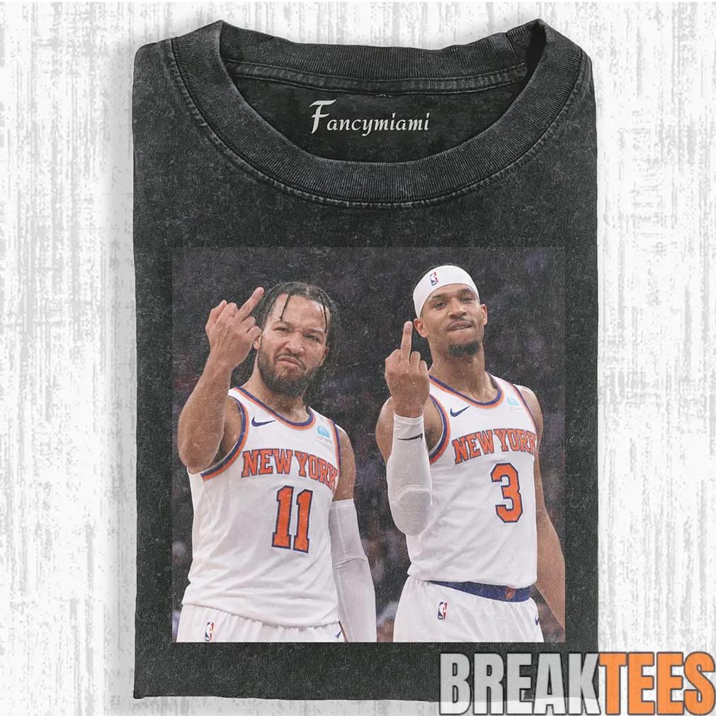 New York Knick 2026 NBA Finals Jalen Brunson x Hart Middle Finger Shirt Unisex T-shirt, Sweatshirt, Hoodie, Long Sleeve Tee - T-Shirt, Sweatshirt, Hoodie