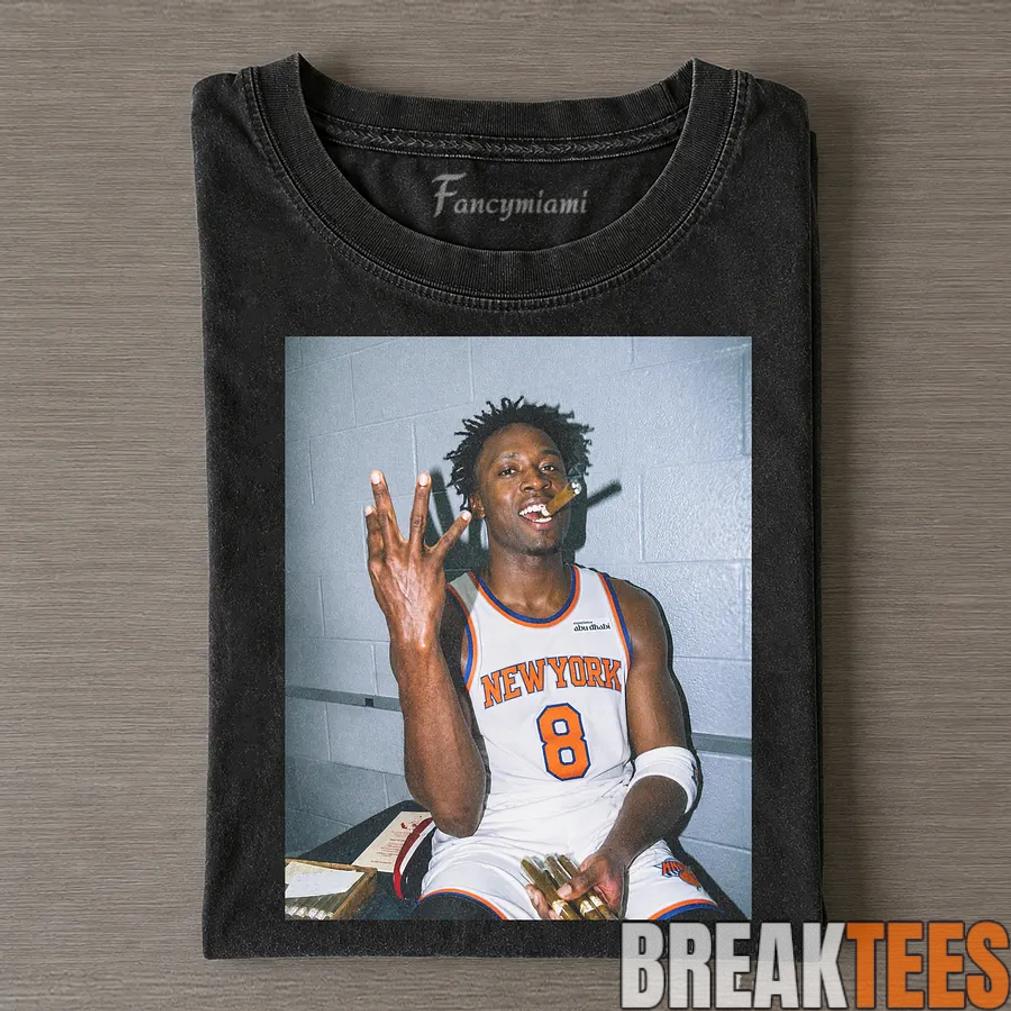 New York Knick 2026 NBA Finals OG Anunoby Smoke Shirt Unisex T-shirt, Sweatshirt, Hoodie, Long Sleeve Tee - T-Shirt, Sweatshirt, Hoodie
