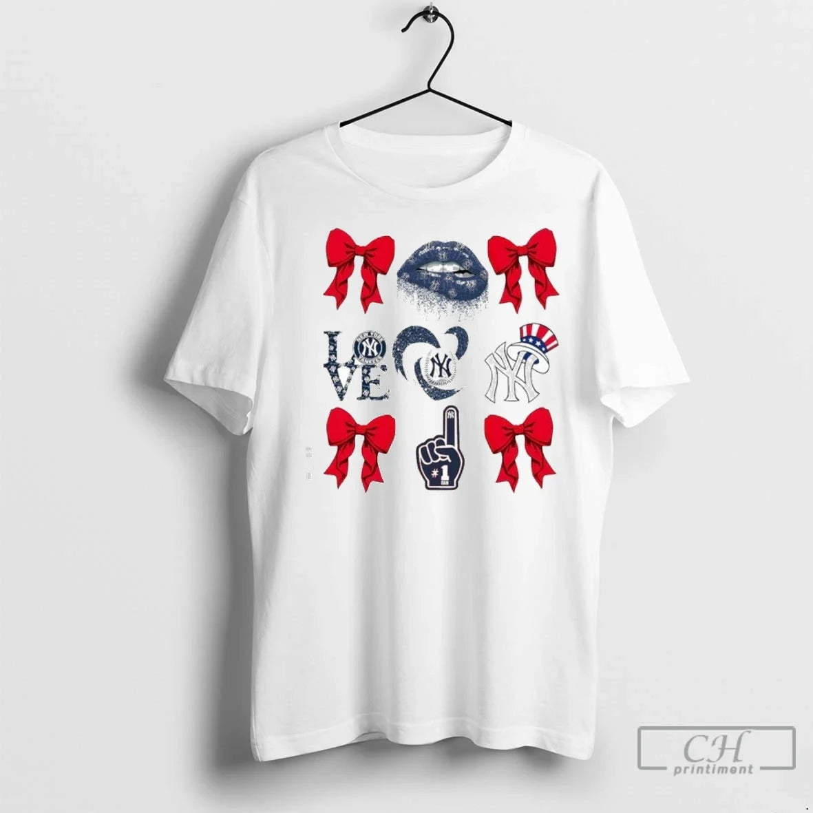 New York Lip Love Heart Baseball 1 Logo T Shirts Unisex T-shirt, Sweatshirt, Hoodie, Long Sleeve Tee - T-Shirt, Sweatshirt, Hoodie